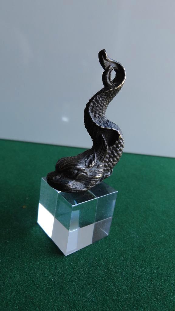 Bronzen Zeemonster 18e eeuw - Gewicht ? - Geen bodemvondst, Antiek en Kunst, Antiek | Koper en Brons, Brons, Ophalen of Verzenden