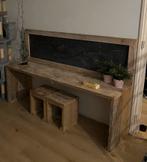 Speeltafel steigerhout met krijtbord, Kinderen en Baby's, Ophalen, Zo goed als nieuw, Tafel(s)