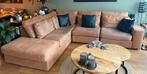 Mooie cognac hoekbank van Henders en Hazel, Ophalen, Gebruikt, 100 tot 125 cm, Hoekbank