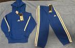 Adidas joggingspak royal blue / white maat 98, Kinderen en Baby's, Kinderkleding | Maat 98, Ophalen of Verzenden, Zo goed als nieuw