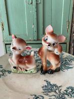 2 vintage herten beeldjes jaren ‘70 Bambi, Verzamelen, Ophalen of Verzenden, Gebruikt, Dier