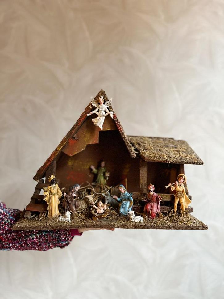 Vintage kerststal, Diversen, Kerst, Zo goed als nieuw, Ophalen of Verzenden