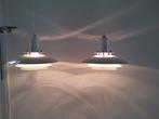 Twee Deense Vintage hanglampjes. Scandinavisch design., Ophalen of Verzenden, Metaal, Minder dan 50 cm