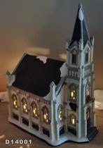 Kerstdorp huisjes met verlichting (kersthuis kerstdecoratie), Ophalen of Verzenden, Zo goed als nieuw