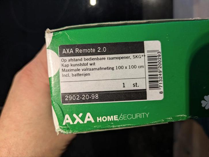 Axa Remote 2.0 Raamopener - Nieuw in Doos!, Doe-het-zelf en Verbouw, Hang- en Sluitwerk, Nieuw, Overige typen, Ophalen of Verzenden