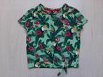 Groen tropisch t-shirt van WE Fashion, maat 110/116, Gebruikt, Meisje, Ophalen of Verzenden, Shirt of Longsleeve