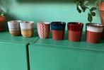 Set 6 kopjes mokjes zonder oor AH, XENOS, Kwantum 70s, Huis en Inrichting, Keuken | Servies, Ophalen of Verzenden, Zo goed als nieuw