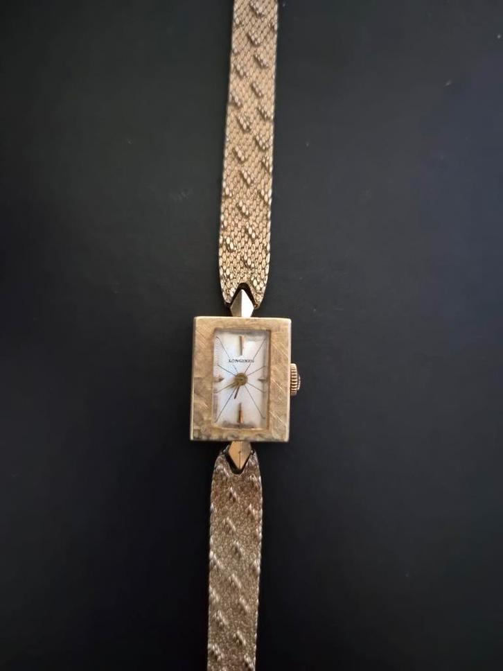 Vintage Longines Dameshorloge 14K Goud, Sieraden, Tassen en Uiterlijk, Horloges | Dames, Gebruikt, Polshorloge, Overige merken