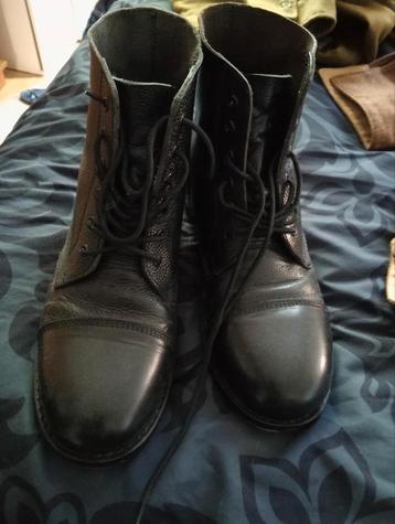 British ww2 Boots repro with hobnails and real leather beschikbaar voor biedingen