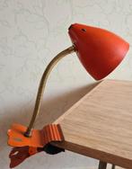 te koop: oranje klemlamp Hala, retro vintage jaren 60, Huis en Inrichting, Lampen | Tafellampen, Gebruikt, Ophalen of Verzenden