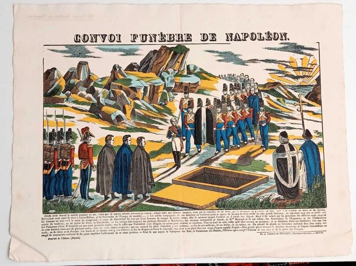 [Epinal Pellerin] Convoi Funèbre de Napoleon - Begrafenis, Antiek en Kunst, Kunst | Litho's en Zeefdrukken, Ophalen of Verzenden