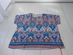 Blouse met print, Ophalen of Verzenden, Zo goed als nieuw, Maat 46/48 (XL) of groter, Blauw