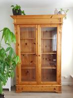 mooie grenen vitrine kast., Huis en Inrichting, Kasten | Vitrinekasten, Ophalen, Gebruikt, 25 tot 50 cm, 150 tot 200 cm