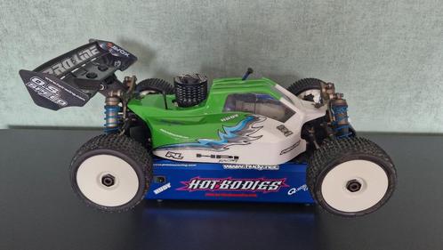 Hpi D8 Nitro buggy met os speed 3,5cc en futaba 4pk zender, Hobby en Vrije tijd, Modelbouw | Radiografisch | Auto's, Zo goed als nieuw