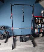 Squatrek met kabel pulley en 50kg gewichten, Ophalen, Gebruikt, Krachtstation, Metaal