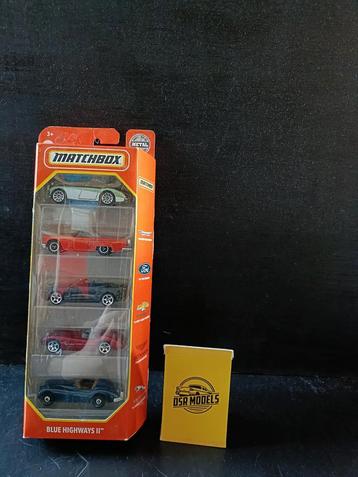 Matchbox Blue Highways II - 5 Auto's Nieuw in Verpakking beschikbaar voor biedingen