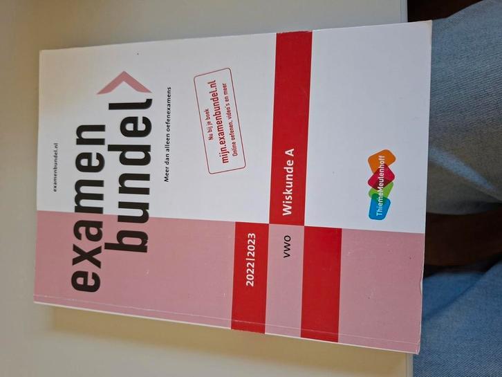 Examenbundel VWO Wiskunde A 2022/2023, Boeken, Schoolboeken, Zo goed als nieuw, Nederlands, VWO, Ophalen of Verzenden