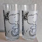 Twee Glazen Snoopy, Ophalen of Verzenden, Zo goed als nieuw, Bierglas