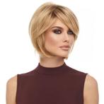 Moderne pruik vlot kort model honing blond haar mo, Verzenden, Nieuw, Pruik of Haarverlenging