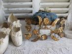 Oude bruidsstoel met wassen corsage *Marries*, Antiek en Kunst, Verzenden