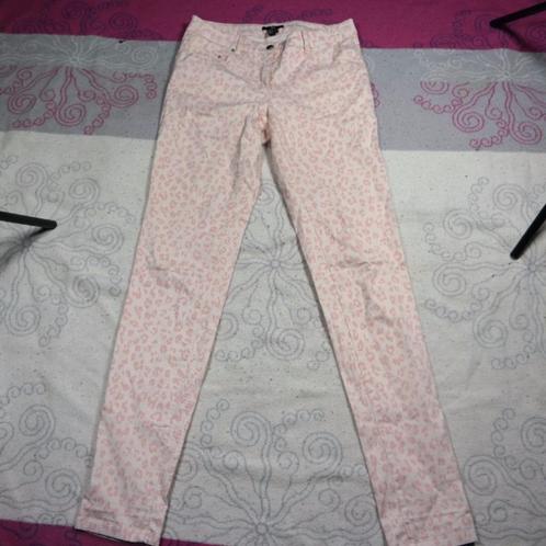 Roze spijkerbroek.Mt 38.Donkerroze patroon.Merk H&M, Kleding | Dames, Spijkerbroeken en Jeans, Zo goed als nieuw, W30 - W32 (confectie 38/40)