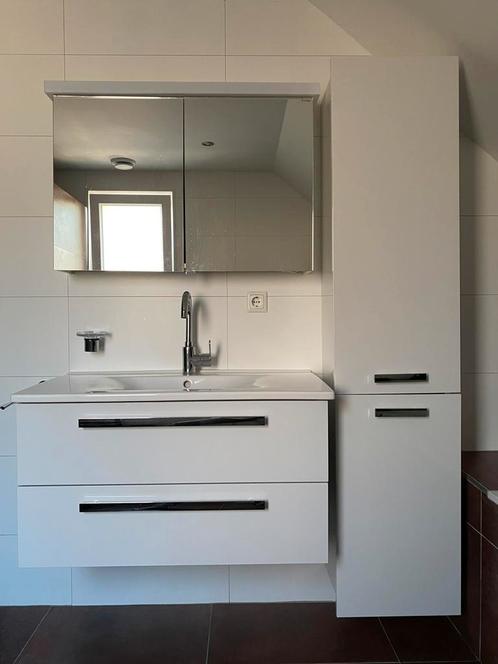 Driedelig badkamermeubel (excl. kraan), Huis en Inrichting, Badkamer | Badkamermeubels, Zo goed als nieuw, Minder dan 100 cm, 50 tot 100 cm