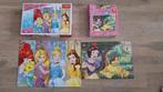 4 Disney prinsessen puzzels, Ophalen of Verzenden, 10 tot 50 stukjes, Zo goed als nieuw, 4 tot 6 jaar