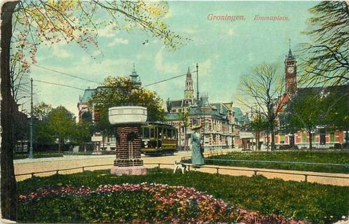 (300-045-037) Groningen Emmaplein, Verzamelen, Ansichtkaarten | Nederland, Groningen, Verzenden
