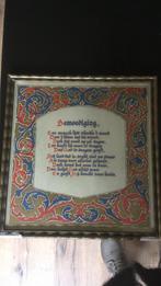 Ingelijst “Bemoediging”, Ophalen