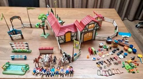 Playmobil Paardenmanege zeer complete set met uitbreidingen!, Kinderen en Baby's, Speelgoed | Playmobil, Zo goed als nieuw, Complete set