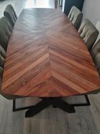 Mango hard houten eettafel van Loods 5, Huis en Inrichting, Tafels | Eettafels, Gebruikt, 100 tot 150 cm, 200 cm of meer, Ophalen of Verzenden