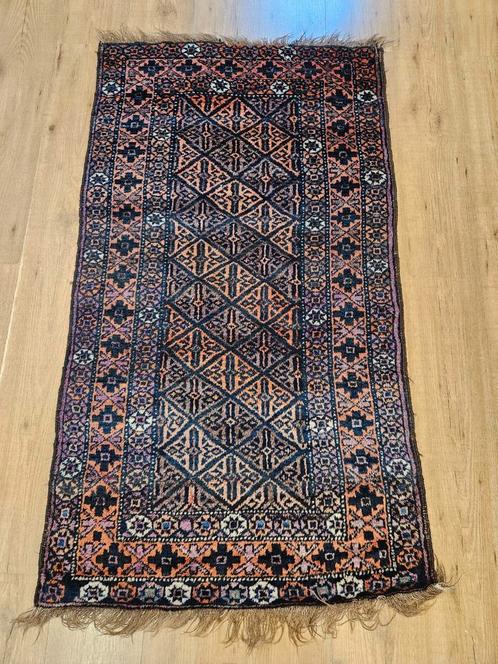 Vintage handgeknoopt perzisch tapijt beloutch 150x81, Huis en Inrichting, Stoffering | Tapijten en Kleden, Gebruikt, 50 tot 100 cm