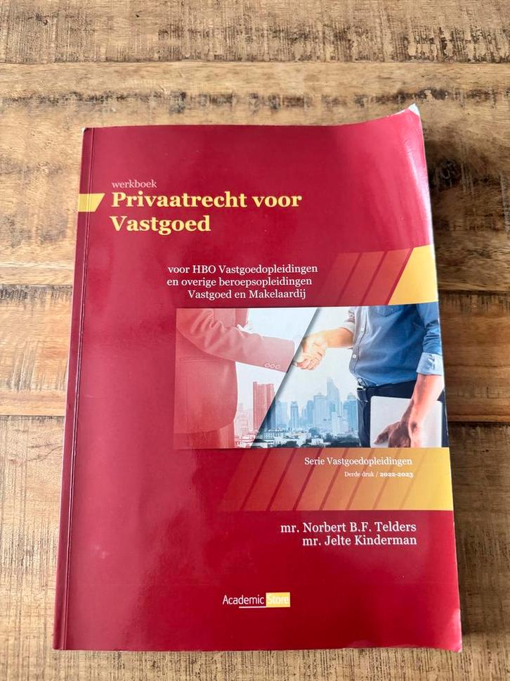 Privaatrecht voor Makelaars - Vastgoedopleidingen, Boeken, Studieboeken en Cursussen, Gelezen, HBO, Beta, Ophalen of Verzenden