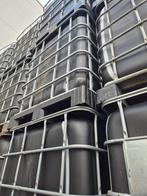 Te koop zwarte ibc container 1000 liter vaten SCHOON, Tuin en Terras, Regentonnen, Kunststof, Met kraantje, 150 liter of meer
