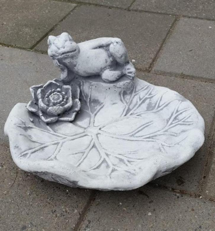 Vogel Bad-/Water-/Drinkschaal NU 15% korting, Tuin en Terras, Tuinbeelden, Nieuw, Overige typen, Beton, Ophalen