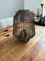 Mooie bronskleurige lamp, Huis en Inrichting, Ophalen, Zo goed als nieuw, Rond