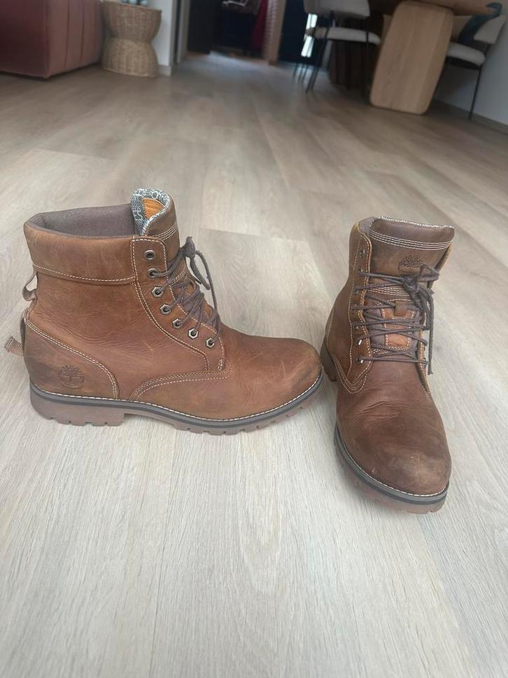 Timberland WP leren veterboots bruin maat 45, Kleding | Heren, Schoenen, Zo goed als nieuw, Boots, Bruin, Ophalen of Verzenden