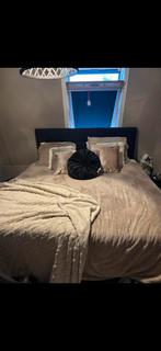 Zwart boxsping 180x200, Gebruikt, Zwart, Tweepersoons, Ophalen of Verzenden