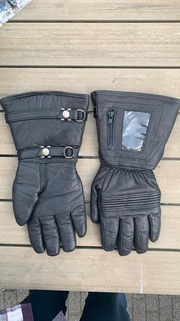 Lange brommer, motor handschoenen echt leer maat 9,5 beschikbaar voor biedingen