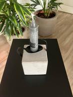 Handgemaakte Betonnen Kaarsenhouder Kubus, Overige materialen, Nieuw, Ophalen of Verzenden, Grijs