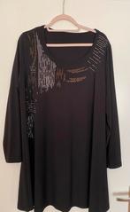 Yoek tuniek zwart met steentjes/studs 46/48, Ophalen of Verzenden, Zo goed als nieuw, Zwart, Blouse of Tuniek