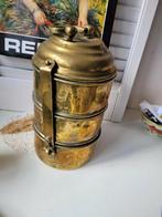 Koperen lunchbox 3 compartimenten, Ophalen of Verzenden, Koper