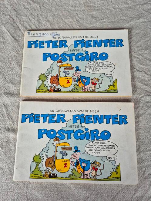 Pieter Pienter met de Postgiro - 2 Stripboeken, Boeken, Stripboeken, Gelezen, Meerdere stripboeken, Ophalen of Verzenden