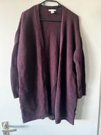 H&M Aubergine Rib Vest L (valt groter), Ophalen of Verzenden, Zo goed als nieuw, Maat 42/44 (L), Paars