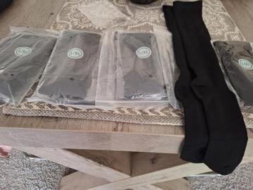 6  paar compressie lange onder de knie kousen nieuw beschikbaar voor biedingen