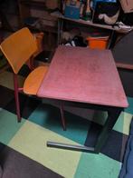 Schoolstoel en tafel met lades, Huis en Inrichting, Ophalen, Gebruikt, Bureau