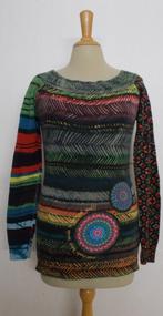 Leuke regenboog kleuren trui/top van Desigual! M, Maat 38/40 (M), Verzenden, Zo goed als nieuw, Lange mouw