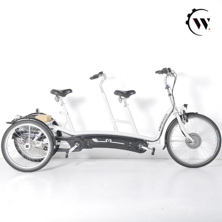 Van Raam Twinny Plus Tandem Agaatgrijs Demo, Fietsen en Brommers, Fietsen | Driewielfietsen, Zo goed als nieuw, Ophalen