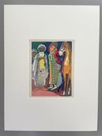 Houtgravure Kees van Dongen inclusief zuurvrij passepartout, Antiek en Kunst, Kunst | Etsen en Gravures, Ophalen of Verzenden