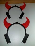 Duivel Hoorntjes Diadeem - Halloween Accessoire, Ophalen of Verzenden, Zo goed als nieuw, Halloween, Accessoires